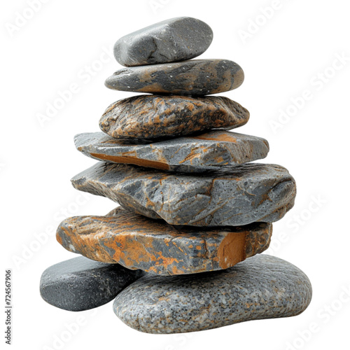 Wellness balance pebble stone harmony vector Illustration. Simplicity calm and zen of cairn rock shape. Simple poise tower. Circle color stones with gold grunge texture