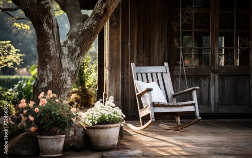 Classic Wooden Rocking Chair