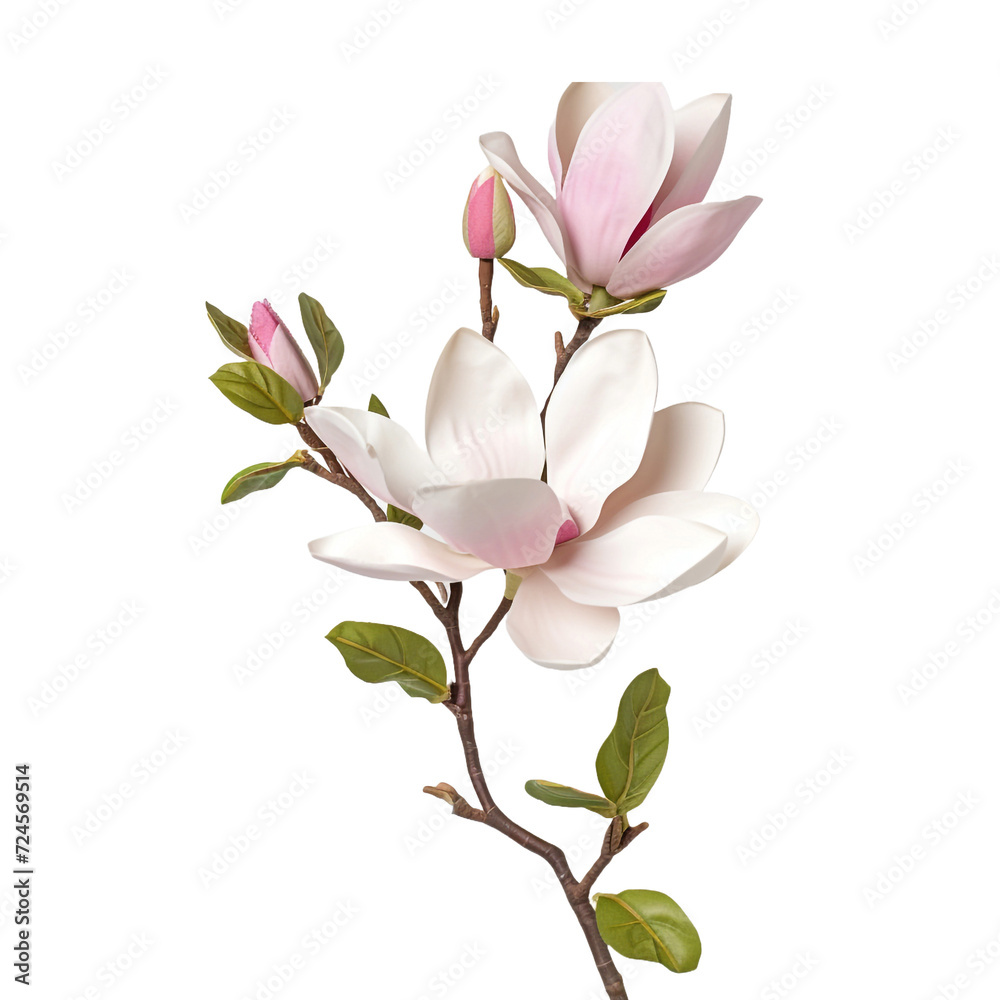 Magnolia isolated on transparent background Magnolia isolated on transparent background
