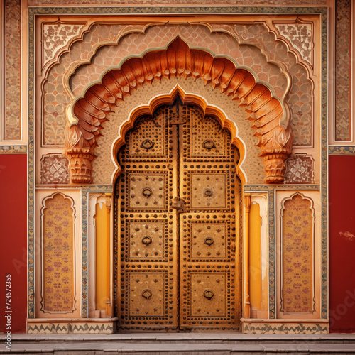 Ornamental door in India