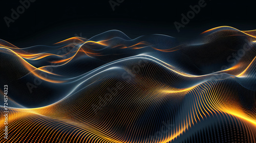 Abstract flowing curve