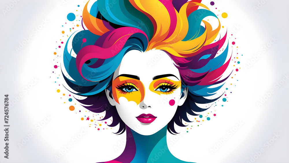 mental health stress free art and creativity vector illustration mental health stress free art and creativity vector illustration
