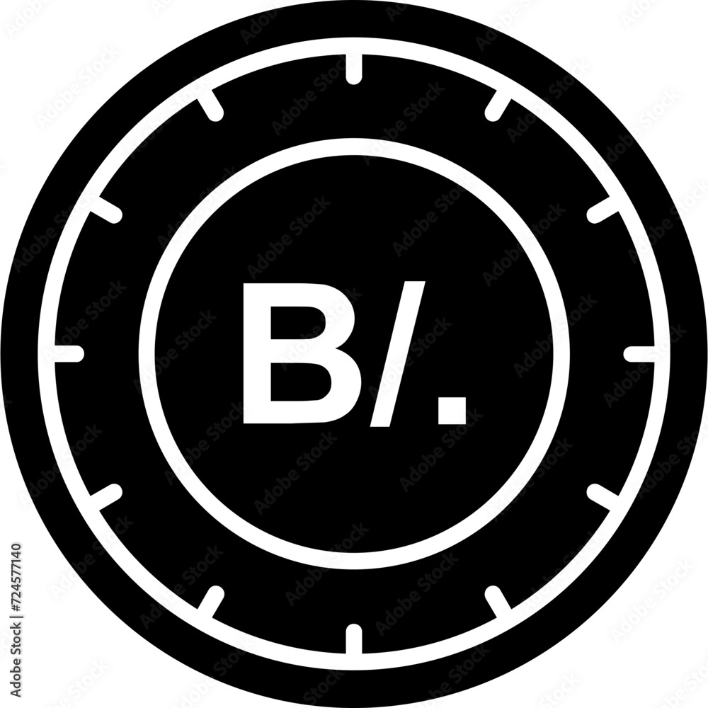 Panama Balboa Coin Icon Panama Balboa Coin Icon