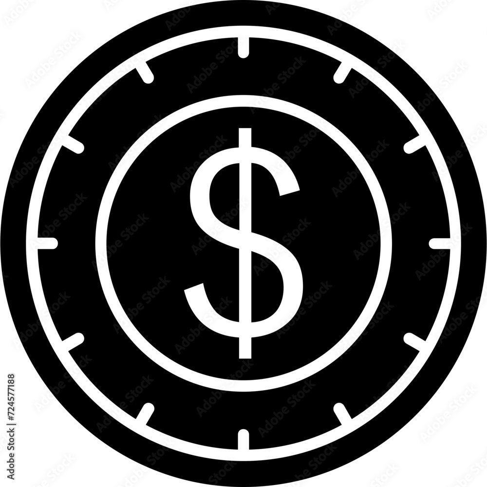 United States Dollar Coin Icon United States Dollar Coin Icon
