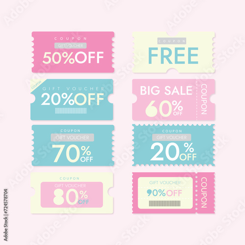set of pink tickets