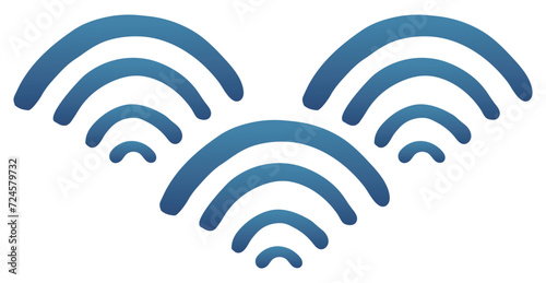 青海波のベクターイラスト