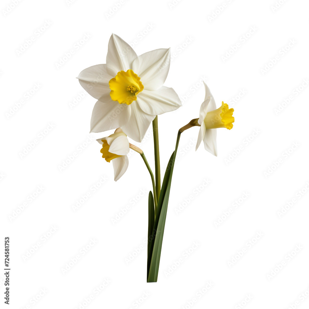 Narcissus isolated on transparent background Narcissus isolated on transparent background