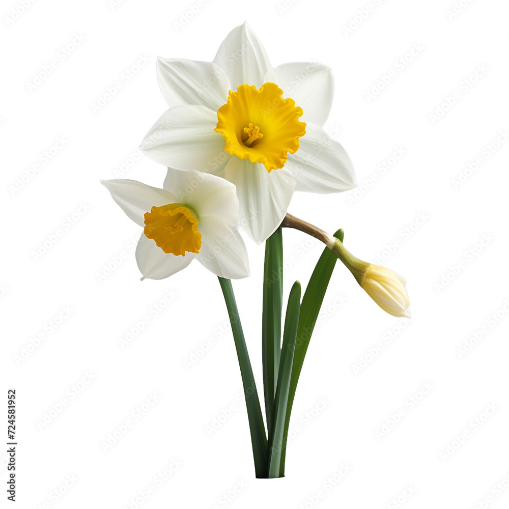 Narcissus isolated on transparent background Narcissus isolated on transparent background