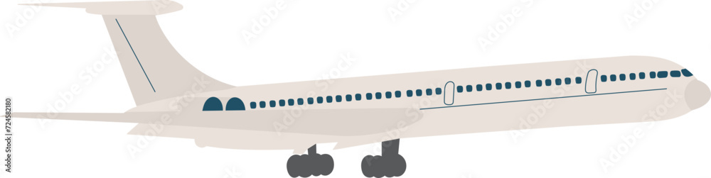 passenger plane in flat style passenger plane in flat style