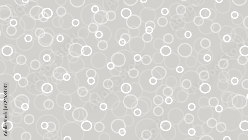 Grey seamless pattern with white circles