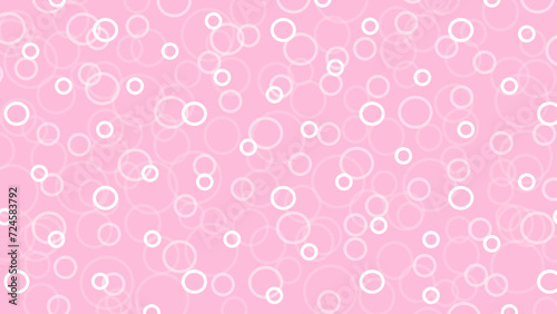 Pink seamless pattern with white circles