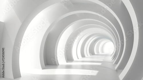 Bright white tunnel