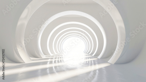 Bright white tunnel