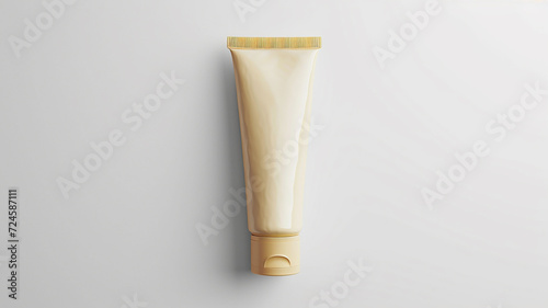 Mock up of Sand Cosmetic Tube isolated on white background