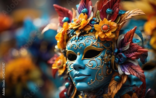 Exuberant Carnival Face Mask Extravaganza