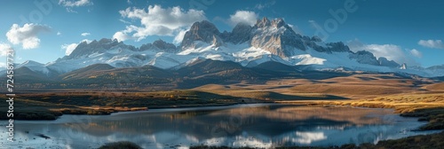 Beautiful photo of mountains for background