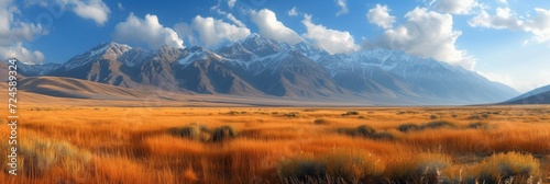 Beautiful photo of mountains for background