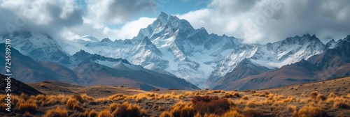 Beautiful photo of mountains for background