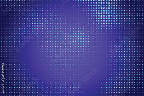 The abstract halftone background consists of different dots.