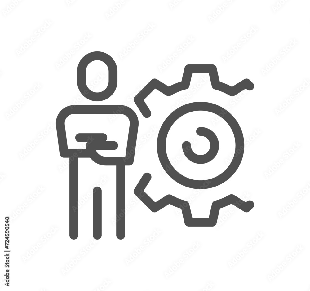 Management related icon outline and linear vector. Management related icon outline and linear vector.
