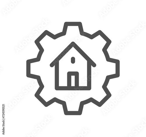 Management related icon outline and linear vector.