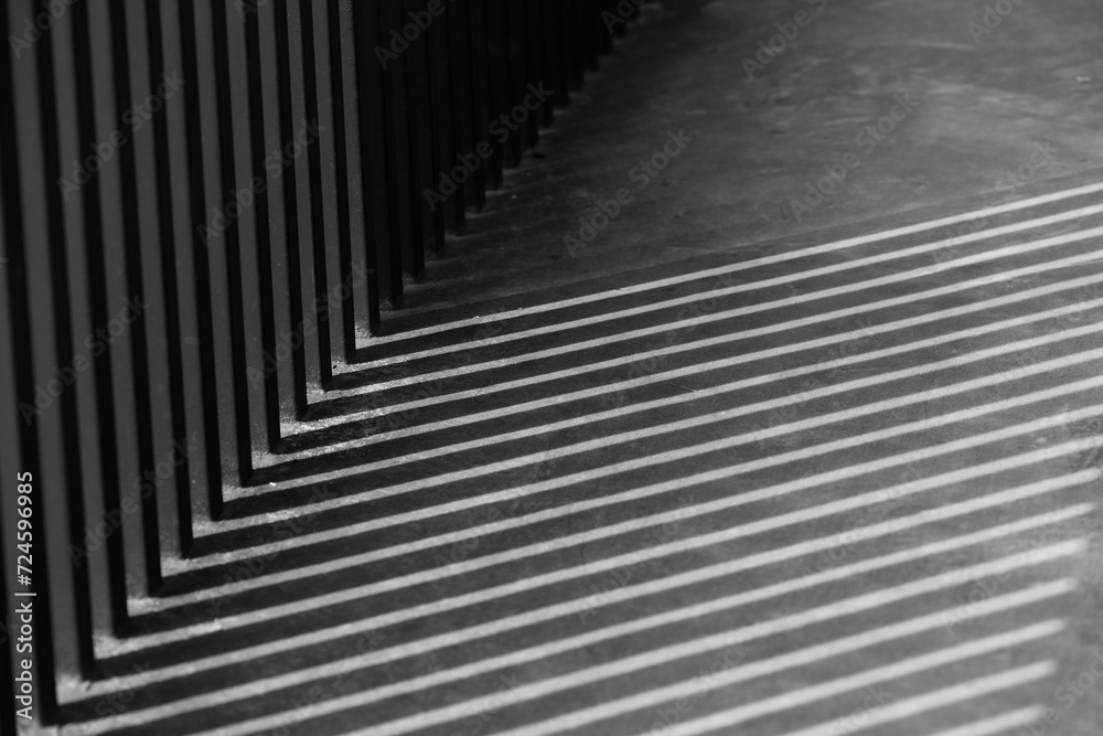 black and white art photography grid shadow line interior pattern abstract.