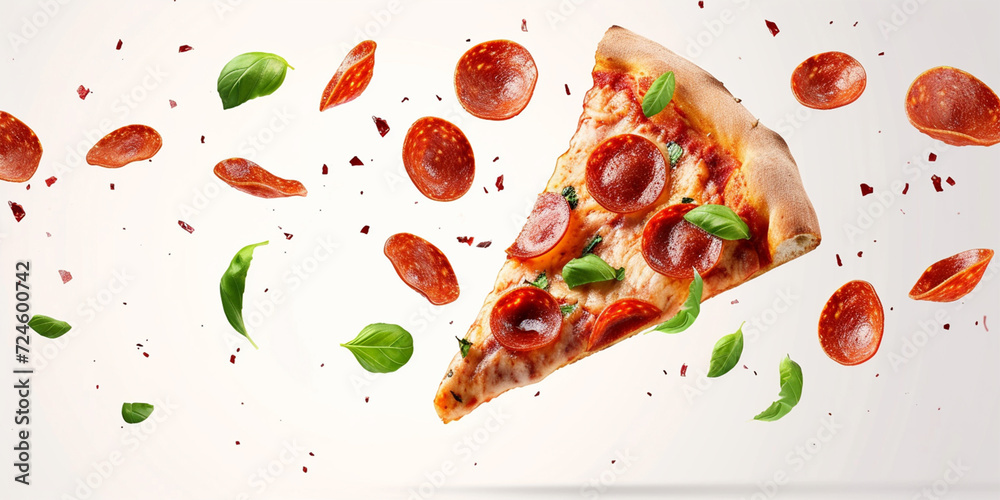 Dive into the savory goodness of our pepperoni pizza slice. Dive into the savory goodness of our pepperoni pizza slice.
