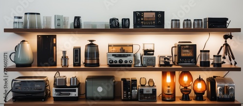 various household electronic products, in high-end home appliance stores photo