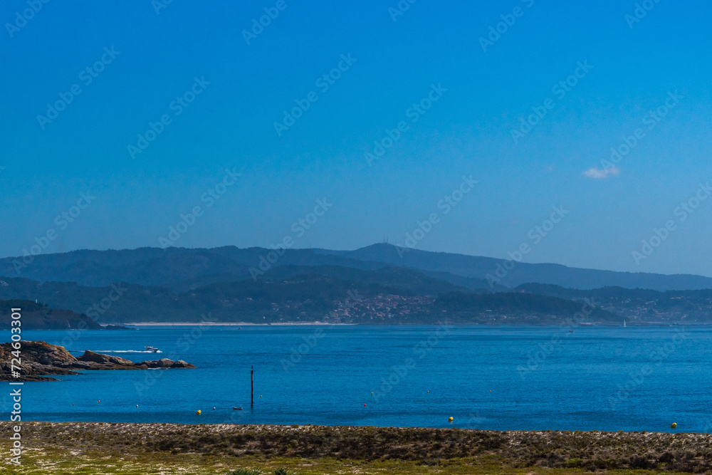 Paisaje en las Islas Cies.