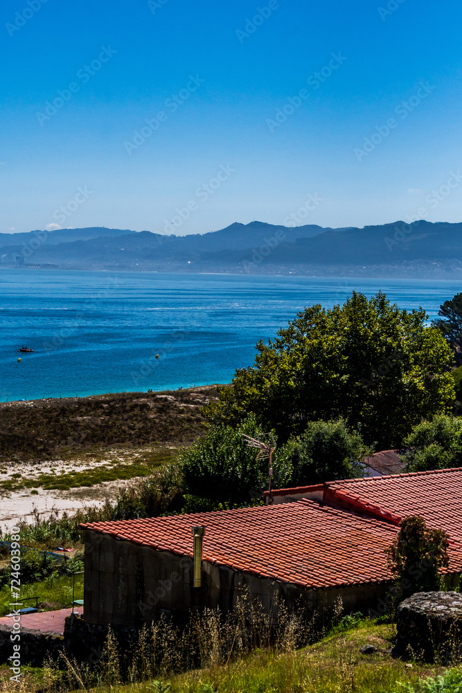 Paisaje en las Islas Cies.