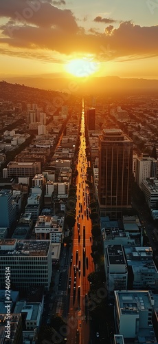 Urban Sunset Glow