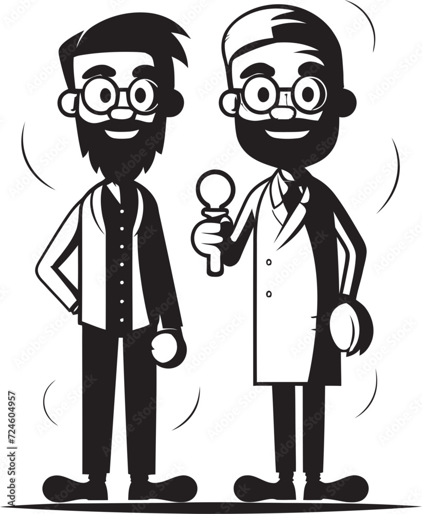 Empathetic Harmony Doctors Connection with Patients Illustrated in Black Color Vector Logo Compassionate Journey Doctors Path Alongside Patients Visualized in Black Iconic Design Empathetic Harmony Doctors Connection with Patients Illustrated in Black Color Vector Logo Compassionate Journey Doctors Path Alongside Patients Visualized in Black Iconic Design