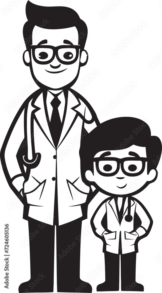 Empathetic Expressions Doctor Patient Connection in Black Vector Logo Healing Touch Doctors Compassionate Care for Patients in Black Iconic Logo Empathetic Expressions Doctor Patient Connection in Black Vector Logo Healing Touch Doctors Compassionate Care for Patients in Black Iconic Logo