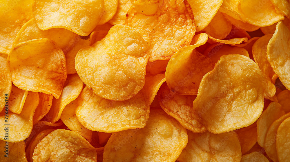 Potato chips background. Potato chips background.