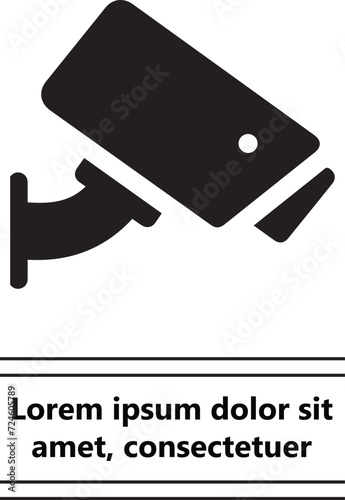 Collection of cc tv Camera. Security Camera Icon Object, Security Camera Icon. CCTV simple icon illustration vector design