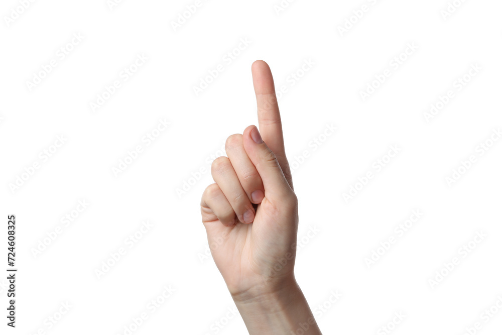 PNG,hand showing one fingers, isolated on white background PNG,hand showing one fingers, isolated on white background