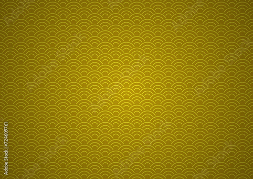 Chinese traditional oriental ornament background, yellow clouds pattern background.