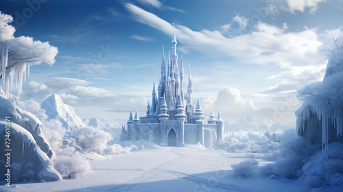 Disney snow castle