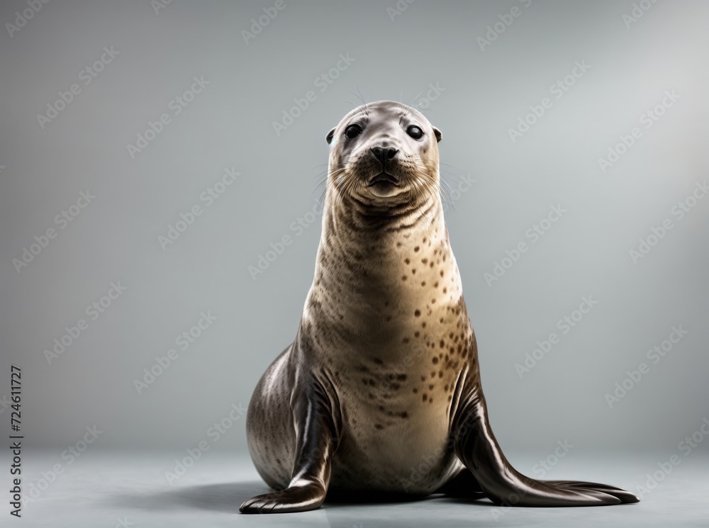 Fototapeta premium Elegant Sea Lion on White