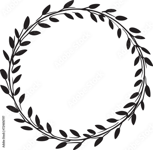 Eclipse Ensemble Ensemble of Doodle Leaves in Black Phantom Finesse Finessed Black Leaf Wreath