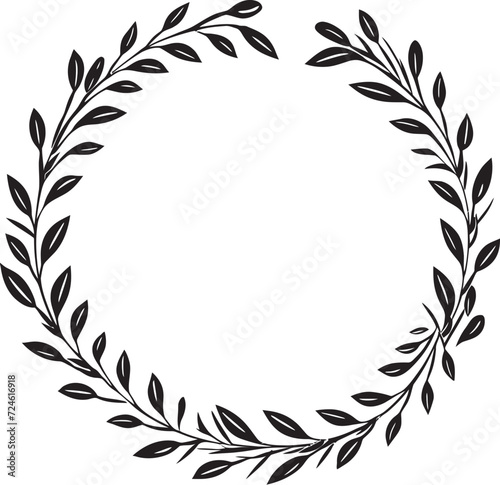 Eclipse Ensemble Ensemble of Black Doodle Leaves Wreath Phantom Finesse Finessed Wreath of Black Doodle Leaves