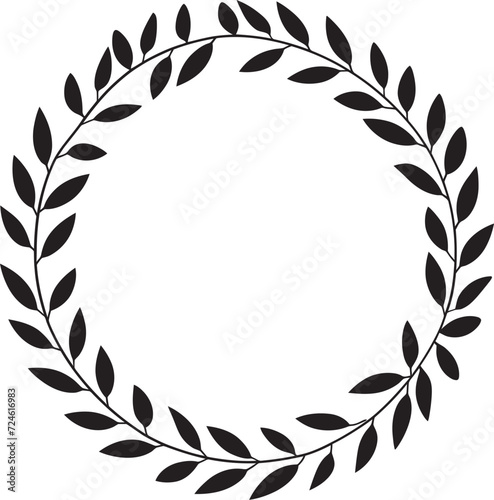 Ravens Reverie Reverie of Intricate Black Doodle Leaves in Wreath Midnight Medley Medley of Black Doodle Leaves Wreath