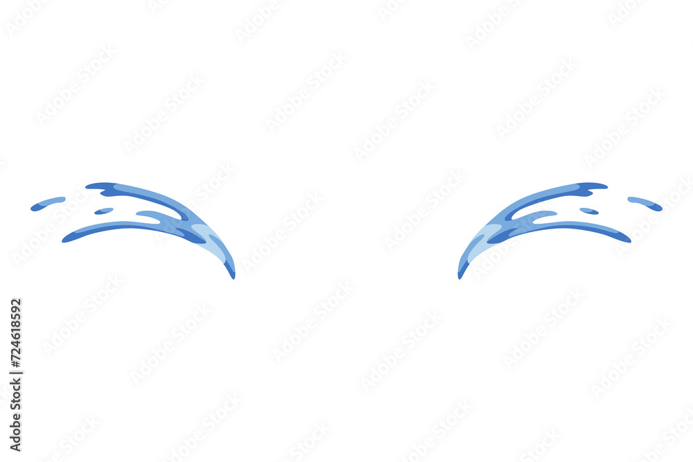 Cartoon tear drops icon. Sorrow cry streams, tear blob. Crying fluid, falling blue water drops. Isolated for sorrowful character weeping expression. Wet grief droplets Cartoon tear drops icon. Sorrow cry streams, tear blob. Crying fluid, falling blue water drops. Isolated for sorrowful character weeping expression. Wet grief droplets