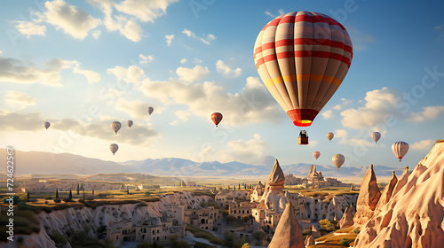 3d realistic balloon in Cappadocia