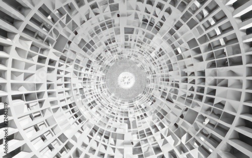 Ethereal Elegance Abstract 3D Circular Architecture