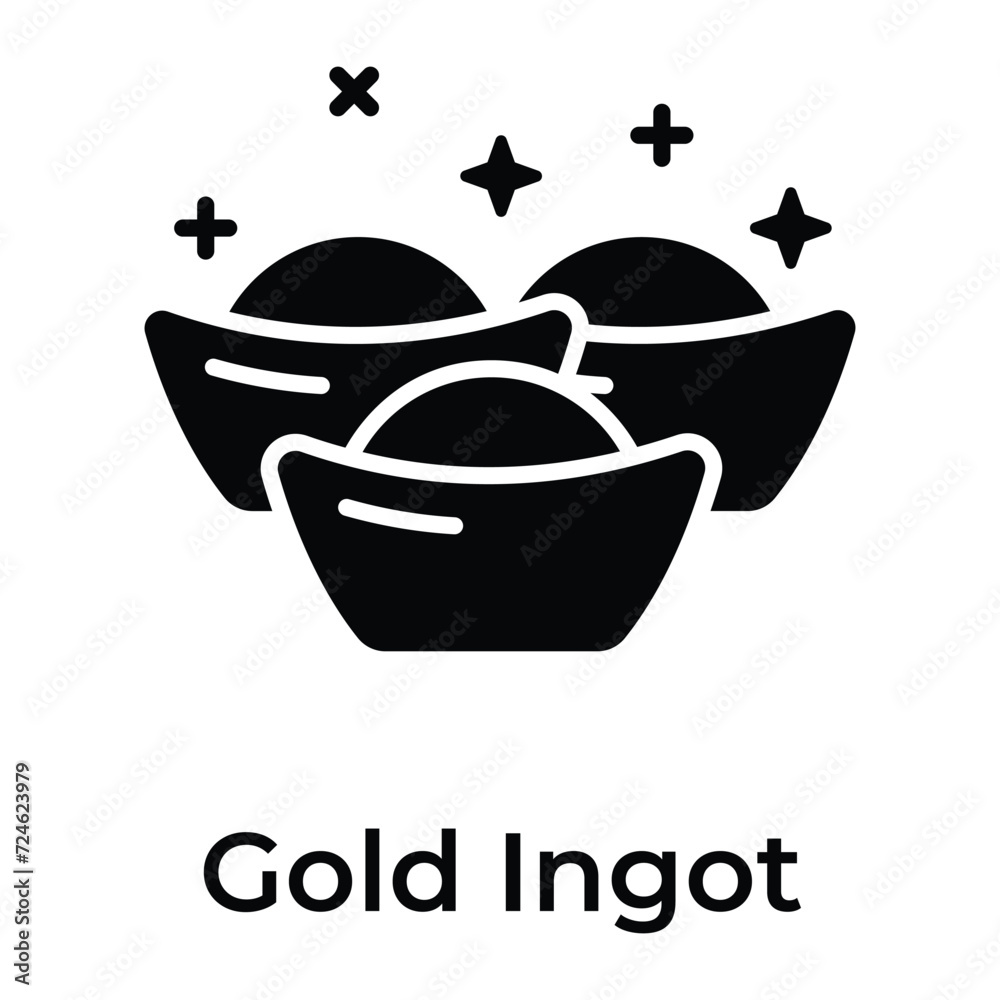 Chinese ingots vector design in modern style, easy to use and download Chinese ingots vector design in modern style, easy to use and download