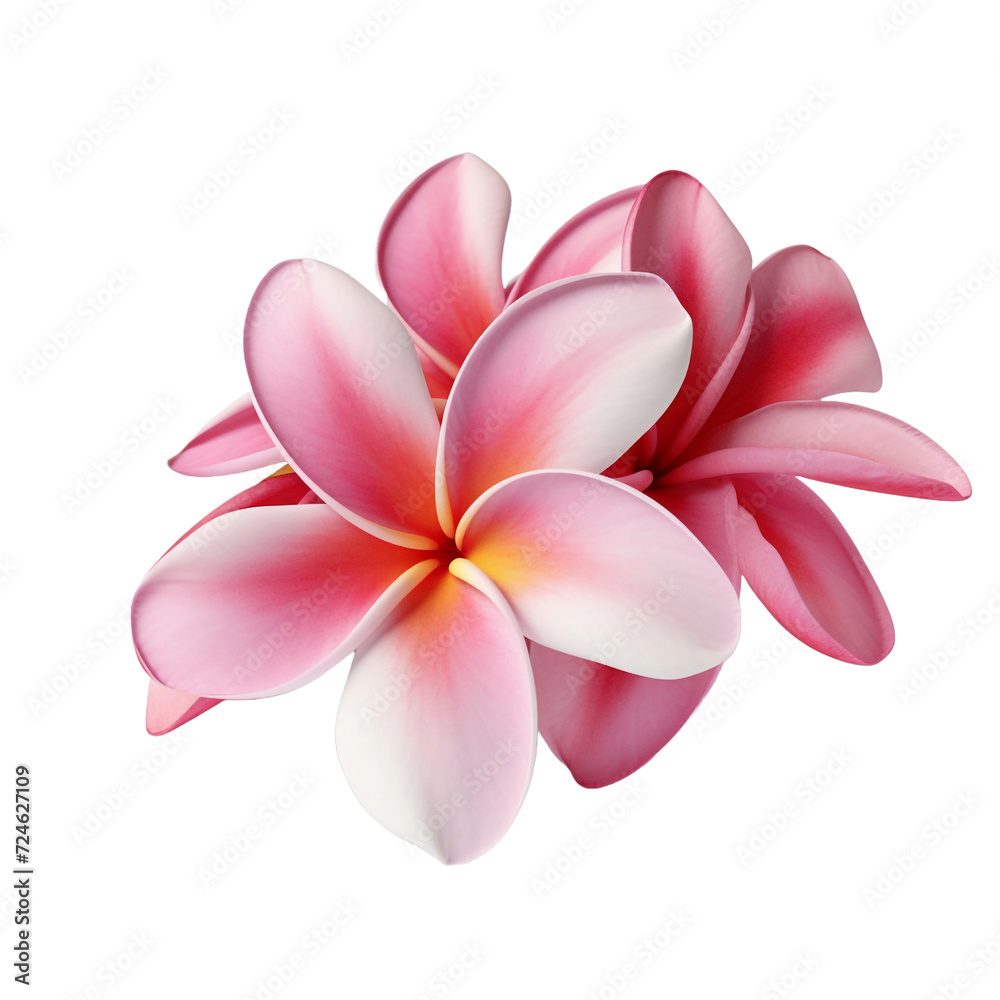 Fototapeta premium Plumeria isolated on transparent background
