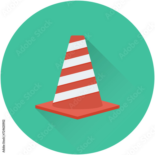 Traffic Cone Vector Icon 