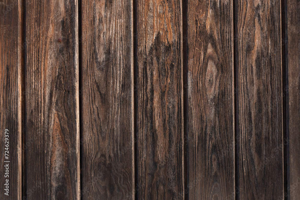 Naklejka premium Old grunge wood panels used as background. Wooden background