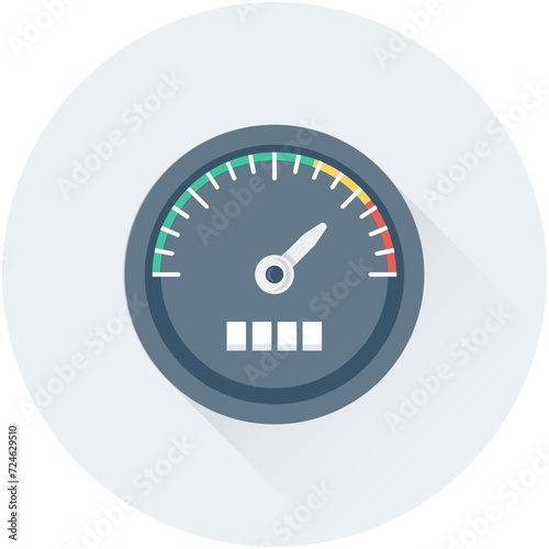 Speedometer Vector Icon